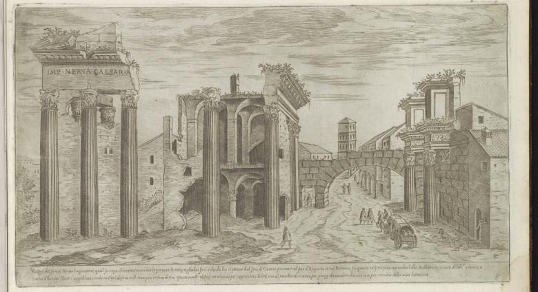 Ruins of the Forum of Nerva, Etienne Duperac, 1575.