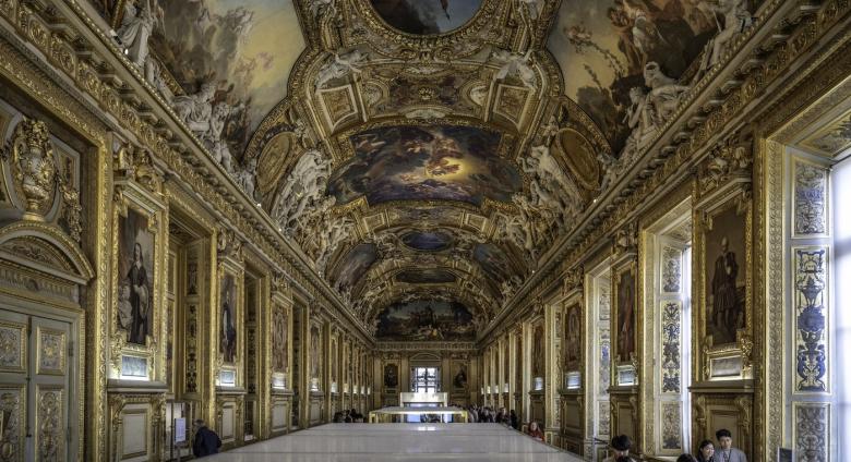 The Apollo Gallery, Louvre Museum, Paris. Wikipedia.