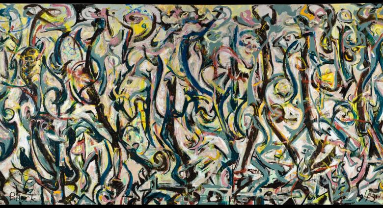 Jackson Pollock large abstract expressionist painting