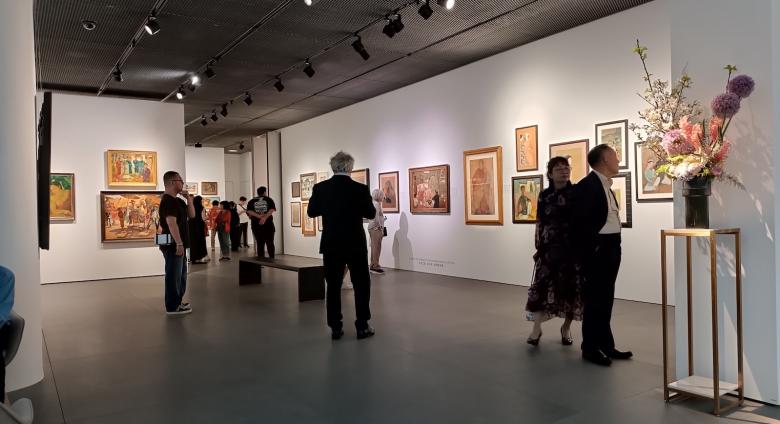 An auction preview at Christie’s last spring. Source.