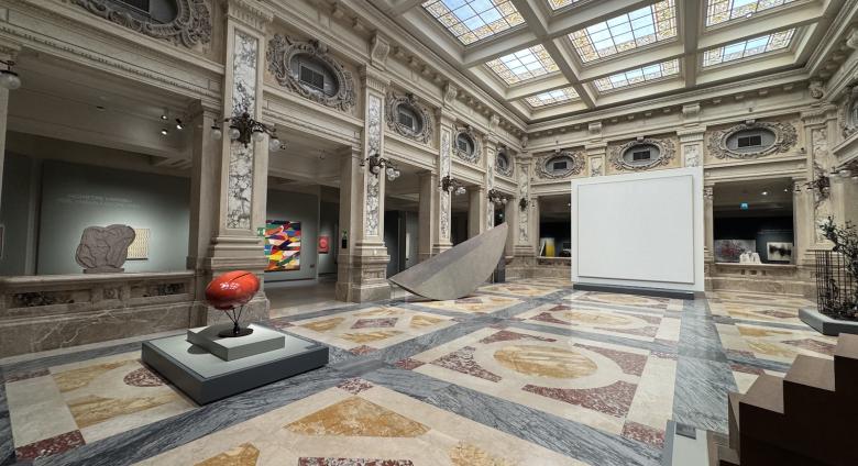 View inside the Gallerie d’Italia museum in Milan, one of four museums that showcase the collection of Intesa Sanpaolo.