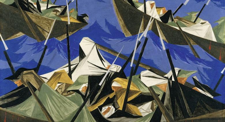 Detail of Jacob Lawrence Painting