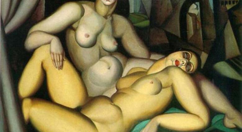 "Perspective", 1923. Painting by Tamara de Lempicka.