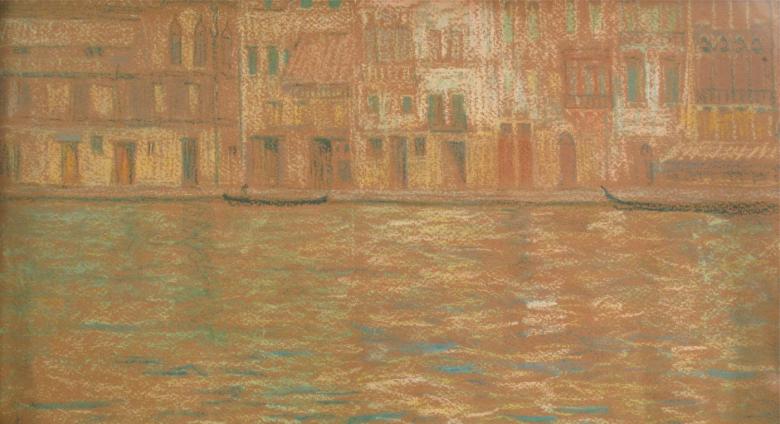 Mary Rogers Williams, Grand Canal, c. 1894. Pastel. Private collection.