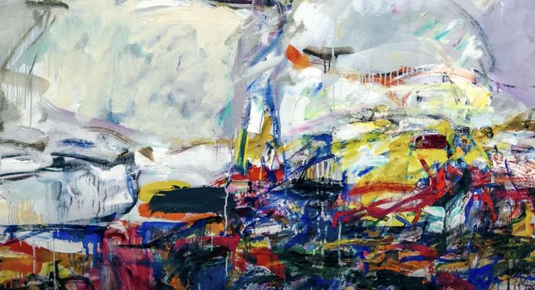 Joan Mitchell, City Landscape, 1955, oil on linen, 203.2 × 203.2 cm (Art Institute of Chicago 1958.193, ©The Estate of Joan Mitchell),