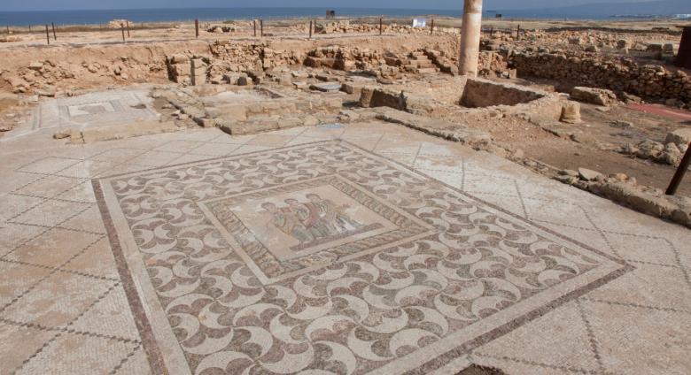 The Three Oras mosaic at the Paphos Archeological Park, Paphos, Cyprus. Continued work at Paphos will be undertaken as part of Ancient Worlds Now