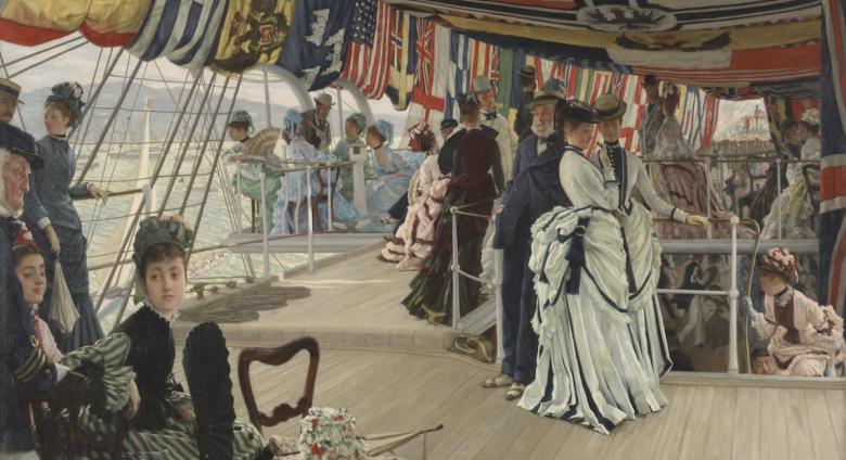 James Tissot, The Ball on Shipboard, 1874. Oil on canvas, Tate Gallery, London.