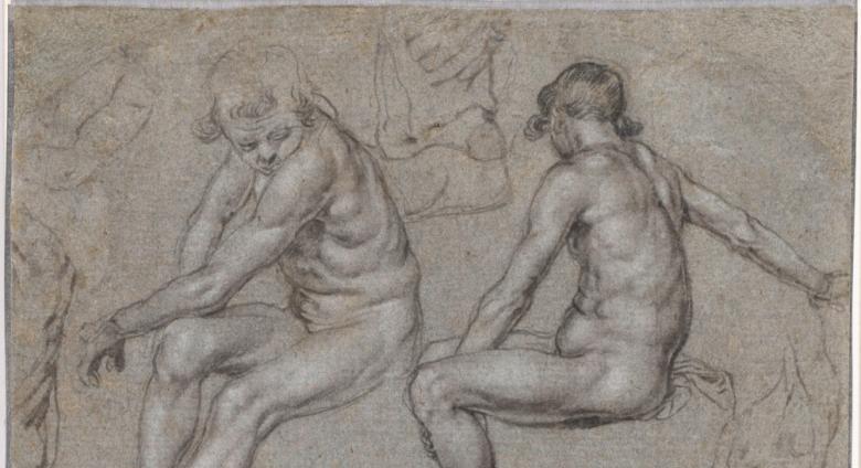 Jacques de Gheyn II (Dutch, 1565–1629), Studies of a Naked Seated Boy, c. 1603.