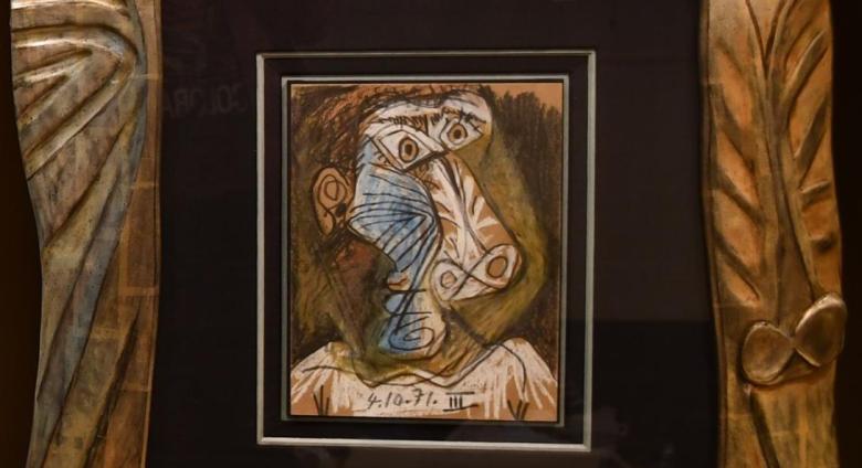 Picasso’s 'Tête' which was stolen in 2010, and found by Belgian police. 
