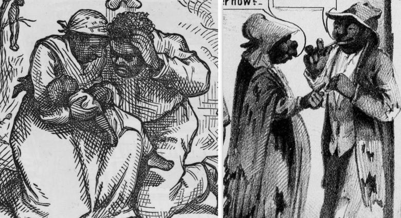 Political Cartoons and racial imagery during Reconstruction in America