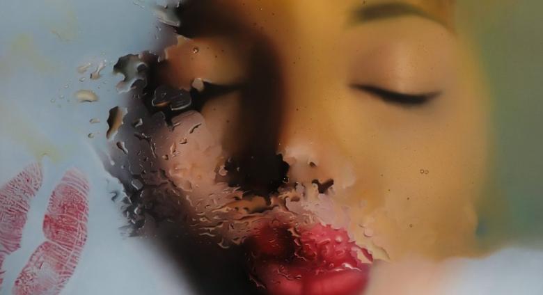 Mike Dargas, Reflection of Dreams, 2019, Oil on panel, 40" x 60"