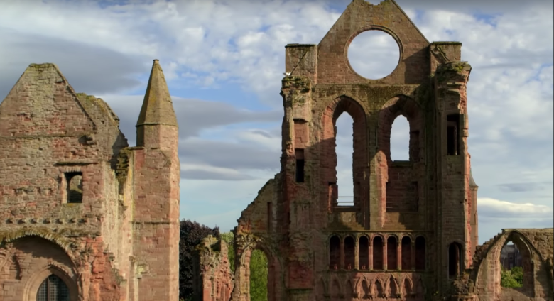 Scottish ruins of abbey