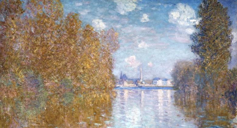 autumn effect at argenteuil by Monet