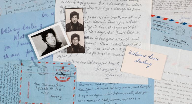 Leonard Cohen letters