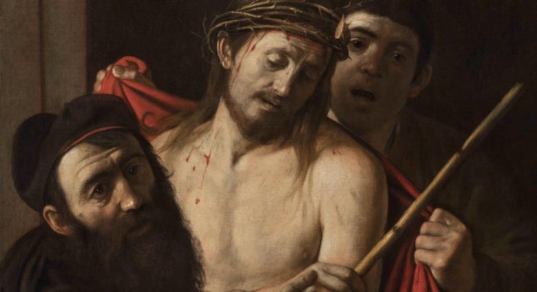 Michelangelo Merisi (Caravaggio), Ecce Homo, around 1605-09. Detail.