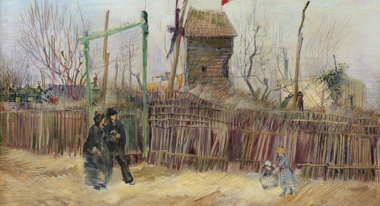 Vincent Van Gogh, Scène de rue à Montmartre, 1887. 