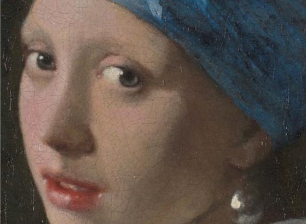 three images of Girl with a pearl earring