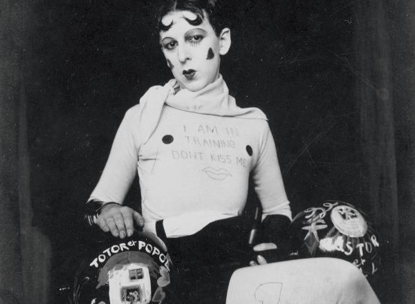 Claude Cahun, Self Portrait from the series I am in Training Don’t Kiss Me, 1927. Silver gelatin print, 117 x 89 mm. (11.7 x 8.9 cm.), Jersey Heritage Collections, © Jersey Heritage. 