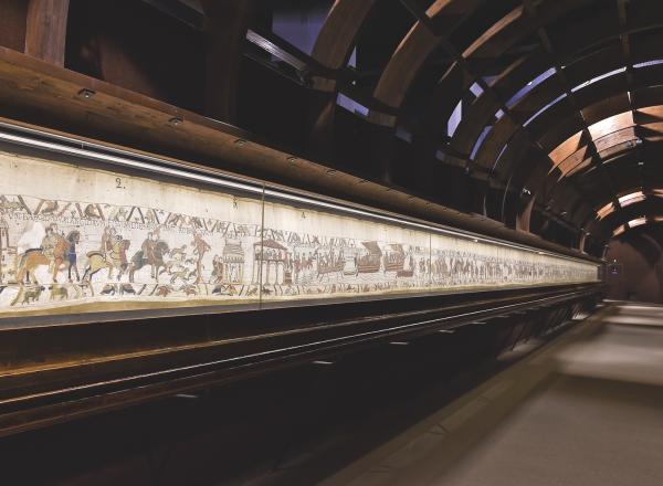 The Bayeux Tapestry not only narrates a major historical event but also records information about everyday life in medieval England and France.