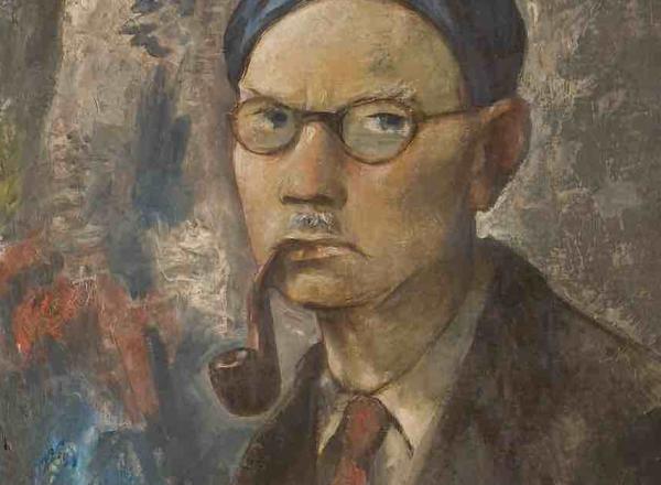 B.J.O. Nordfeldt, Self-Portrait, 1940. Oil on canvas, 32 × 26 in.