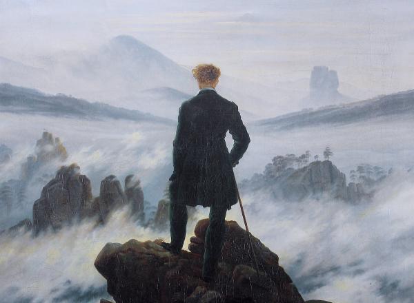 Caspar David Friedrich, Wanderer Above the Sea, 1817, oil on canvas