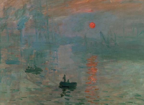 Claude Monet, Impression, Sunrise, 1872. Oil on canvas.