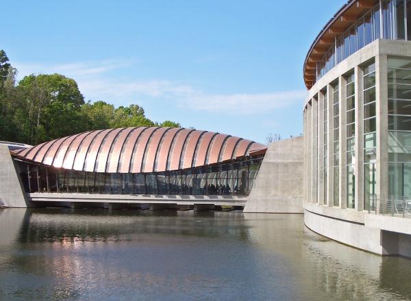 Crystal Bridges Museum of American Art, founded by Walmart heiress Alice Walton in 2011. Source.