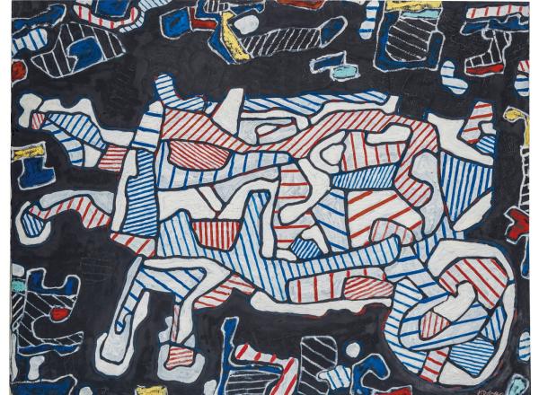Jean Dubuffet (1901-1985), La Brouette (The Wheelbarrow), signed and dated ‘J. Dubuffet 64’ (lower right), oil on canvas