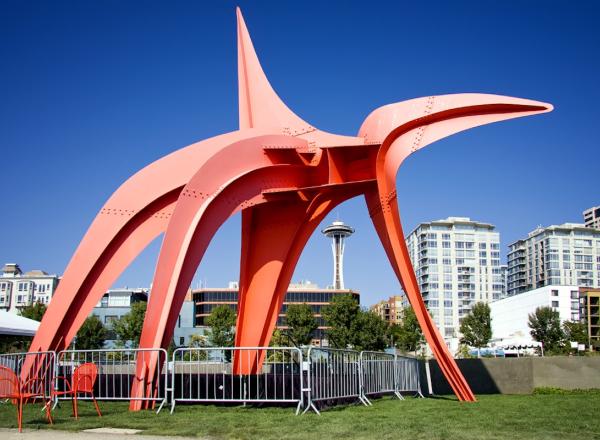 Alexander Calder, Eagle, 1971, painted steel, Olympic Sculpture Park, Seattle, WA