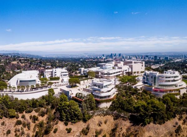 The Getty Center seen from above