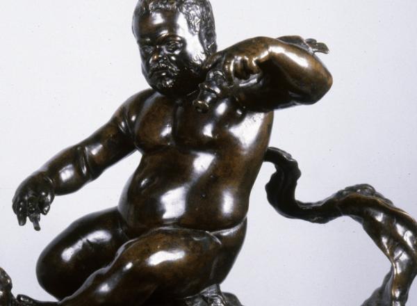 rendered with dark metal, this sculpture shows Morgante in the heroic nude, expertly riding a dragon as if directly out of a mythological tale.Giambologna, The Dwarf Morgante Riding on a Dragon, 18th Century. Courtesy Wikimedia Commons. r