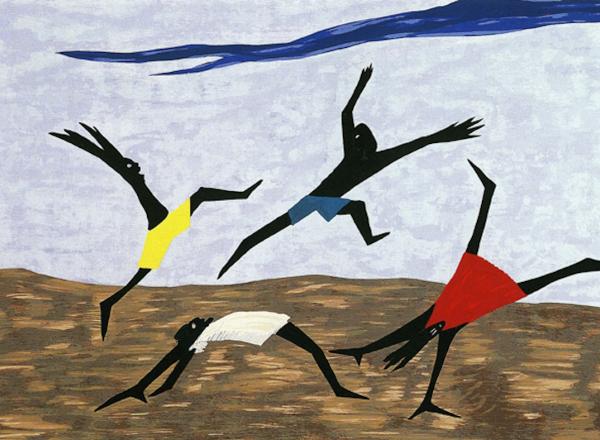 Jacob Lawrence, Harriet Tubman Series (Panel #4), 1940. Tempera on hardboard, unknown dimensions, Hampton University Museum, Hampton, Virginia.