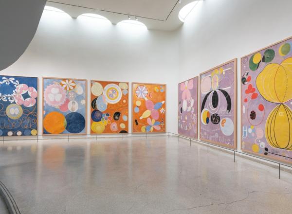 Installation view: Hilma af Klint: Paintings for the Future, Solomon R. Guggenheim Museum, New York, October 12, 2018–April 23, 2019