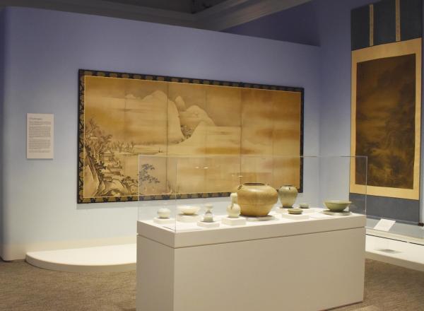 Installation view of Clouding- Shape and Sign in Asian Art.  