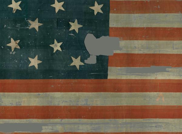 Mary Pickersgill, Star-Spangled Banner, early 19th century. National Museum of American History, Washington D.C.