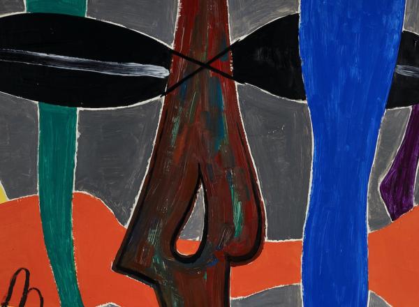 Man Ray, Non-Abstraction, 1947. Oil on panel. 36 1/4 x 27 1/2 inches (92.1 x 68.9 cm).