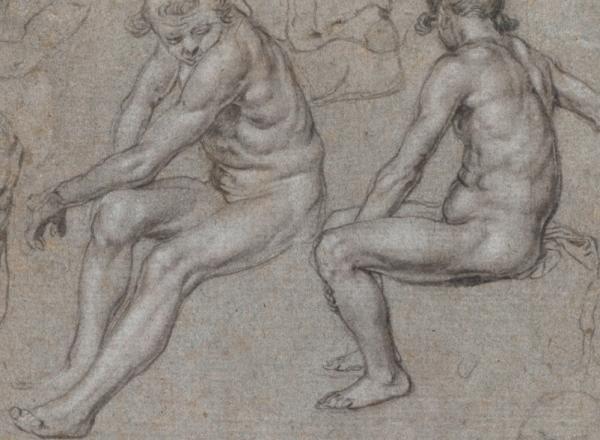 Jacques de Gheyn II (Dutch, 1565–1629), Studies of a Naked Seated Boy, c. 1603.