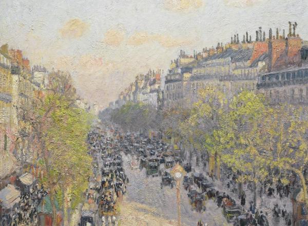 Le Boulevard Montmartre, fin de journée