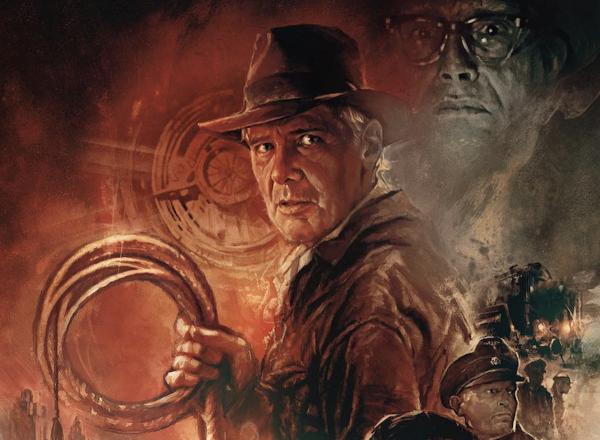 Promotional poster for Indiana Jones and the Dial of Destiny (detail)