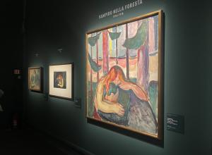 A room of the exhibition, Edvard Munch: Inner Fire.  