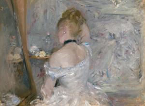 Berthe Morisot, Woman at Her Toilette, 1875-1880