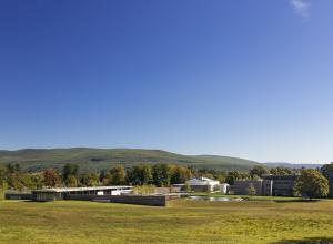 An image of The Clark with the Center, original building, and Manton Research Center