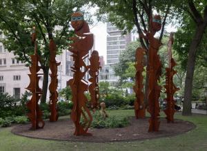 Installation View of Rose B. Simpson’s Seed at Madison Square Park