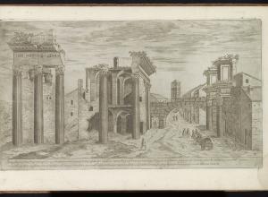 Ruins of the Forum of Nerva, Etienne Duperac, 1575.