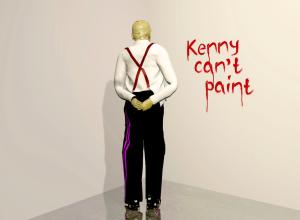 Kenny Schachter, Kenny can’t paint, into the corner you should be ashamed of yourself