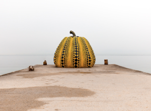 Yayoi Kusama's Yellow Pumpkin on the Japanese island of Naoshima. Image by jezhowell.photo via Flickr