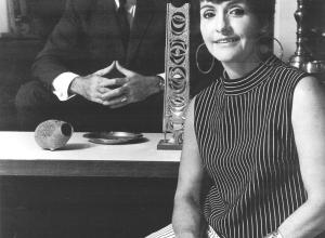 black and white photo of Sam and Mary Ann Scherr
