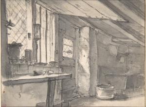 Thomas Wijck (Dutch, Beverwijck, near Haarlem 1616–1677 Haarlem), Workshop Interior, 1629–77. 5 11/16 x 7 5/8 in. (14.5 x 19.3 cm).