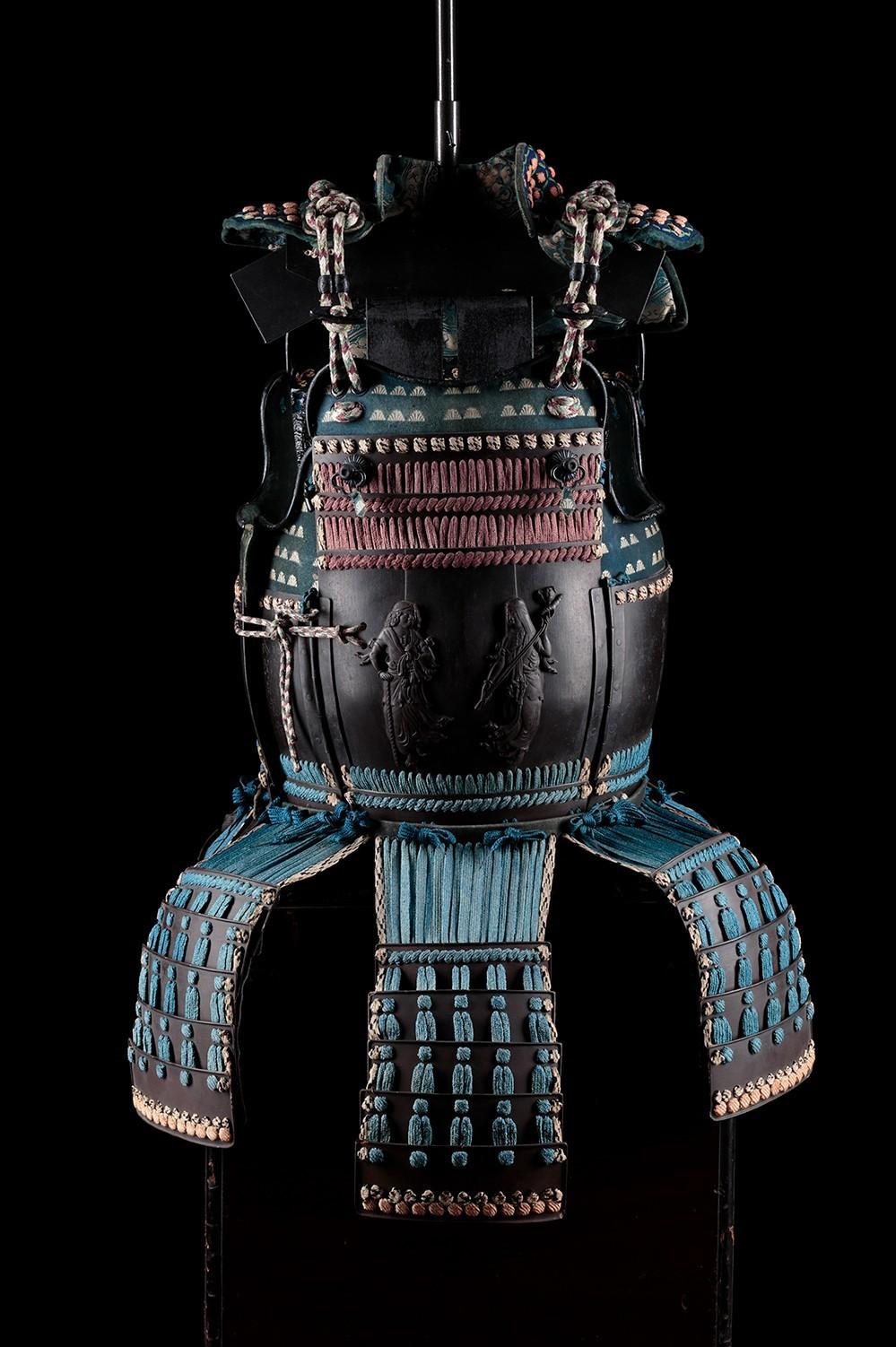 Tosei Gusoku, Armor breastplate. Lacquered steel, silk, brass, yak hair, alloys of copper, leather. Japan, Edo Period (1603-1868). Signed Myōchin Munichika.