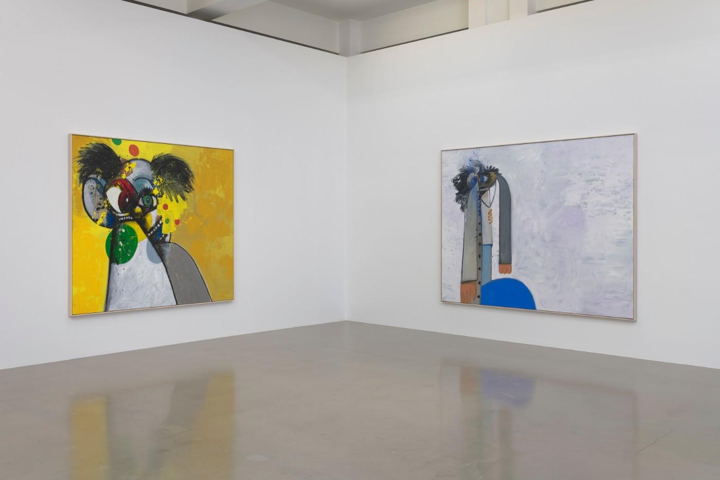 Installation view, George Condo: What’s the Point?, at Sprüth Magers in Los Angeles through June 1
